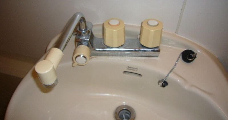 浴室水栓修理前