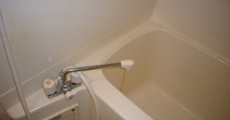 浴室水栓の水漏れ修理前